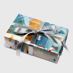 Бумага для упаковки Новогодние каникулы, цвет: 3D-принт — фото 2