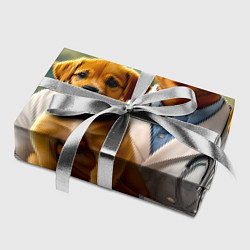 Бумага для упаковки Ветеринар с щенком, цвет: 3D-принт — фото 2