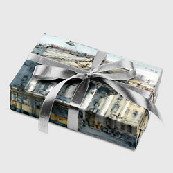 Бумага для упаковки Зимняя улица Санкт-Петербурга, цвет: 3D-принт — фото 2