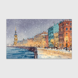 Бумага для упаковки Санкт-Петербург - снегопад, цвет: 3D-принт