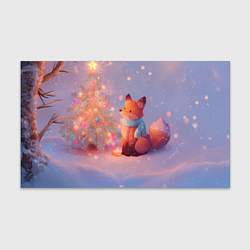 Бумага для упаковки Лисичка Новый год, цвет: 3D-принт