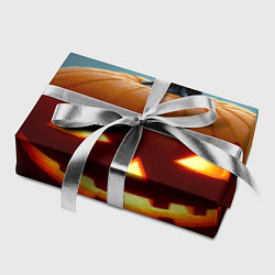 Бумага для упаковки Хэллоуинский лес с тыквой, цвет: 3D-принт — фото 2