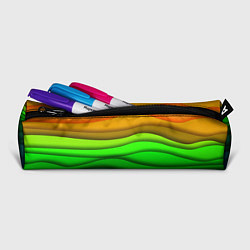 Пенал для ручек Цветные волны, цвет: 3D-принт — фото 2