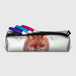Пенал для ручек Лисица и снег, цвет: 3D-принт — фото 2