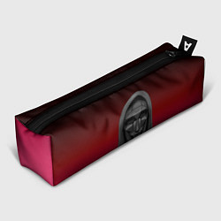 Пенал для ручек Распорядитель игры на черно розовом фоне, цвет: 3D-принт