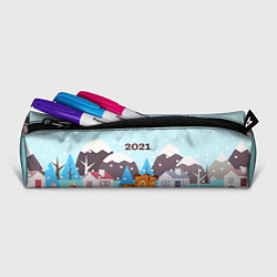 Пенал для ручек Спящий тигренок в ожидании нового года, цвет: 3D-принт — фото 2
