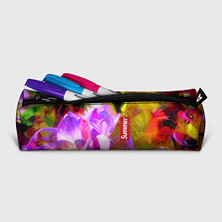 Пенал для ручек Красочный цветочный узор Лето Colorful Floral Patt, цвет: 3D-принт — фото 2
