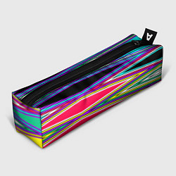 Пенал для ручек Разноцветный радужный полосатый принт, цвет: 3D-принт