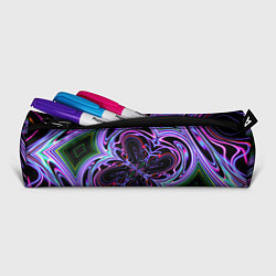 Пенал для ручек Неоновые узоры и фигуры - Фиолетовый, цвет: 3D-принт — фото 2