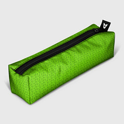 Пенал для ручек Зеленые волнистые узоры, цвет: 3D-принт