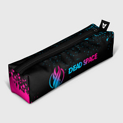 Пенал для ручек Dead Space - neon gradient: надпись и символ, цвет: 3D-принт