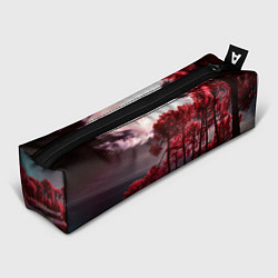 Пенал для ручек Абстрактные красные деревья и облака, цвет: 3D-принт
