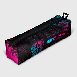 Пенал для ручек Bayer 04 - neon gradient: надпись и символ, цвет: 3D-принт