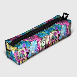 Пенал для ручек Велосипедист и глаз граффити, цвет: 3D-принт