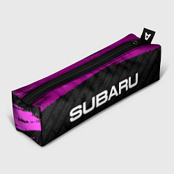 Пенал для ручек Subaru pro racing: надпись и символ, цвет: 3D-принт