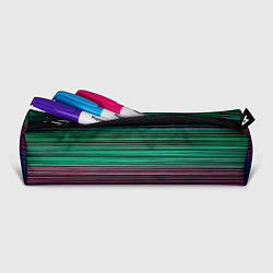 Пенал для ручек Разноцветные неоновые шелковые нити, цвет: 3D-принт — фото 2