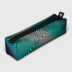 Пенал для ручек Оптические волны психоделика, цвет: 3D-принт