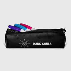 Пенал для ручек Dark Souls glitch на темном фоне: надпись и символ, цвет: 3D-принт — фото 2