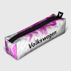 Пенал для ручек Volkswagen pro racing: надпись и символ, цвет: 3D-принт