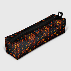 Пенал для ручек Black orange texture, цвет: 3D-принт