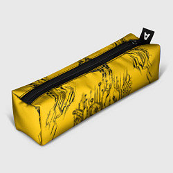 Пенал для ручек Киберпанк Yellow-Black, цвет: 3D-принт