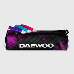 Пенал для ручек Daewoo pro racing: надпись и символ, цвет: 3D-принт — фото 2