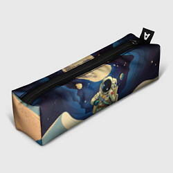 Пенал для ручек Космонавт в ледяной пустыне, цвет: 3D-принт