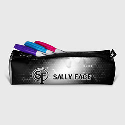 Пенал для ручек Sally Face glitch на светлом фоне: надпись и симво, цвет: 3D-принт — фото 2