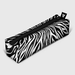 Пенал для ручек Черная абстракция зебра, цвет: 3D-принт