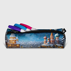 Пенал для ручек Москва новый год, цвет: 3D-принт — фото 2