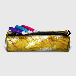 Пенал для ручек Желто-белая абстракция, цвет: 3D-принт — фото 2