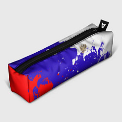 Пенал для ручек Российский герб на триколоре, цвет: 3D-принт