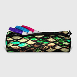 Пенал для ручек Чешуя зеленого дракона, цвет: 3D-принт — фото 2