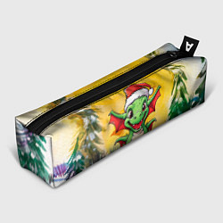 Пенал для ручек Веселый дракон зеленый 2024, цвет: 3D-принт