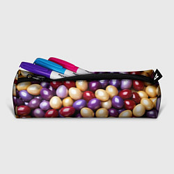 Пенал для ручек Красные и фиолетовые пасхальные яйца, цвет: 3D-принт — фото 2