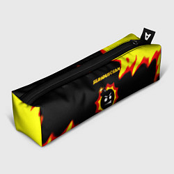 Пенал для ручек Serious Sam лого краски с огнём, цвет: 3D-принт