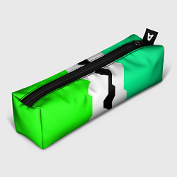 Пенал для ручек Техно линии зелёный, цвет: 3D-принт