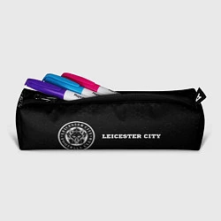 Пенал для ручек Leicester City sport на темном фоне по-горизонтали, цвет: 3D-принт — фото 2