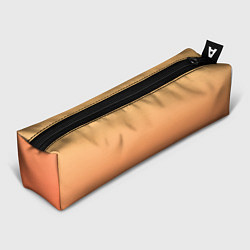Пенал для ручек Градиент солнечный жёлто-оранжевый приглушённый, цвет: 3D-принт