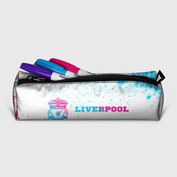 Пенал для ручек Liverpool neon gradient style по-горизонтали, цвет: 3D-принт — фото 2