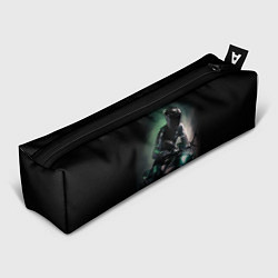 Пенал для ручек Спорт мотоциклист и дым, цвет: 3D-принт