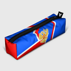 Пенал для ручек Герб России - патриотические цвета, цвет: 3D-принт
