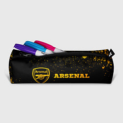 Пенал для ручек Arsenal - gold gradient по-горизонтали, цвет: 3D-принт — фото 2