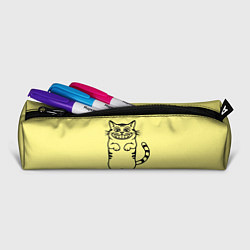 Пенал для ручек Хитрый кот, цвет: 3D-принт — фото 2