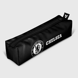Пенал для ручек Chelsea sport на темном фоне по-горизонтали, цвет: 3D-принт