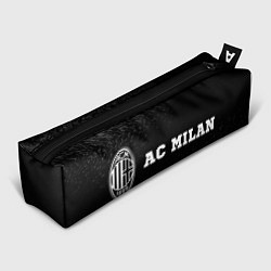 Пенал для ручек AC Milan sport на темном фоне по-горизонтали, цвет: 3D-принт