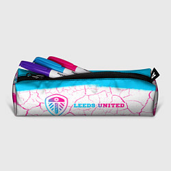 Пенал для ручек Leeds United neon gradient style по-горизонтали, цвет: 3D-принт — фото 2