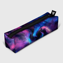 Пенал для ручек Космическая туманность-спираль и звёзды, цвет: 3D-принт