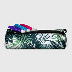 Пенал для ручек Листья тропических джунглей абстракция, цвет: 3D-принт — фото 2