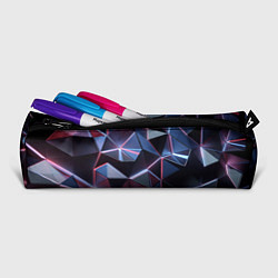 Пенал для ручек Неоновые геометрические плиты, цвет: 3D-принт — фото 2